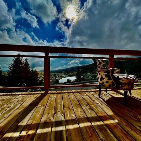 Authentique Vue Sur Le Et Les Pistes Chalet *